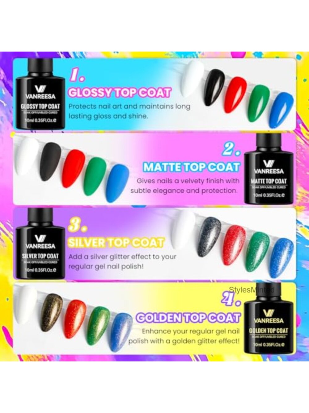 115Pcs Gel Nail Polish Kit with UV LED Light, Nail Drill, Almond Tips, Gel - Picture 4 of 6